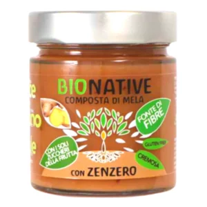Composta Bionative Purea mela e zenzero bio, 200g