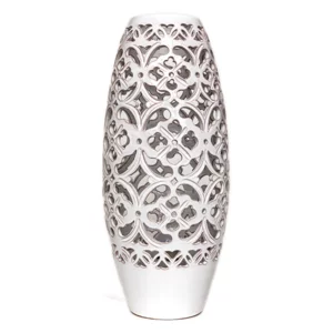 Fuso-Keramiklampe fein von Hand perforiert h 50 cm