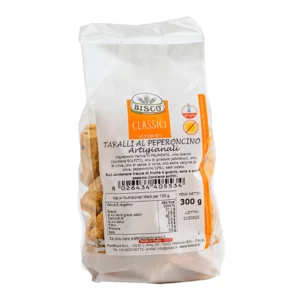 Taralli al peperoncino fatti a mano, 300g