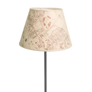 Lampenschirm mit Karte von Rom, 28x20cm