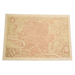 Carte antique de Rome, 70x50cm