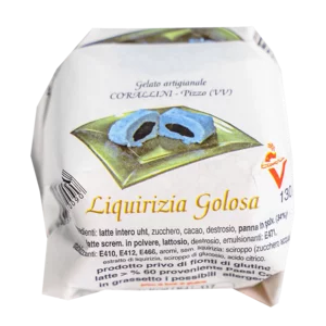 Liquirizia Golosa, gelato monoporzione alla liquirizia, 10 pz