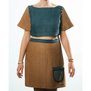 Crop top Cloto con inserti rimovibili