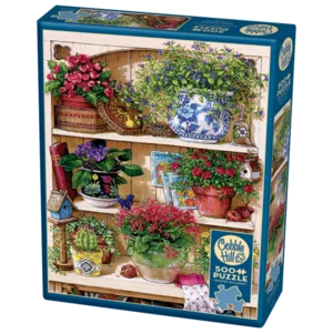 Puzzle Flower Cupboard in lino e cartone impermeabile, 500pz