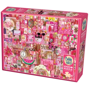 Puzzle Pink in lino e cartone impermeabile, 1000pz