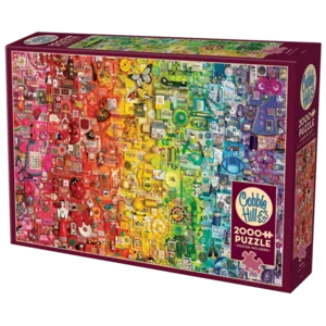 Puzzle Rainbow in lino e cartone impermeabile, 2000pz