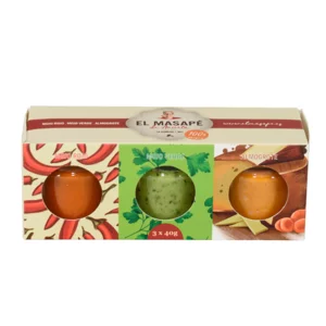 Pack 3 mini: mojo verde, rosso e almogrote, 3x40g