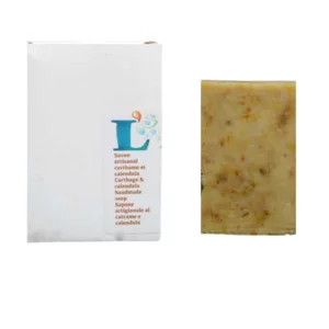 Sapone solido artigianale alla calendula e cartamo, 100g