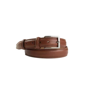 Cintura classica in vera pelle pieno fiore, modello 1916/30