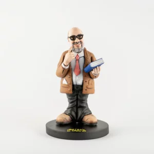 Vollständig personalisierte 3D-Figur aus handbemaltem Harz, 27 cm, Professor
